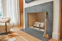 FireRock 42 Inch Vent Free Straight Back Masonry Fireplace