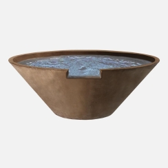 Fire By Design 39 Inch Round Wok Gas Fire and Water Bowl - 24V Electronic Ignition