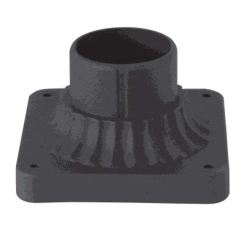 Everglow 6 Inch Pedestal Mount Base for Lamp Posts