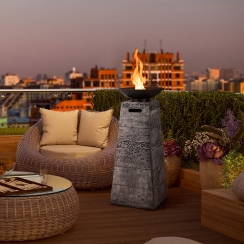 Costway 48 Inch Propane Fire Bowl Column