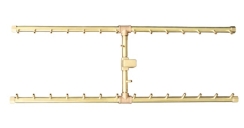 Warming Trends 43 x 15 Inch H-Style CROSSFIRE Brass Burner