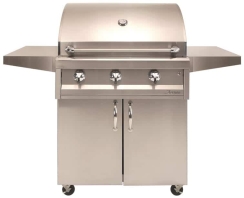 Artisan 32 Inch American Eagle 3 Burner Portable Gas Grill with Electronic Ignition