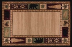Goods of the Woods 32 x 52 Inch Bears Marching Hearth Rug