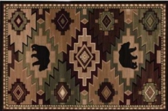 Goods of the Woods 32 x 52 Inch Bear Southwest Hearth Rug