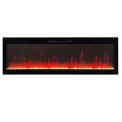 JR Home 60 Inch ActiveFlame Mirage 2 Built-In - Wall Mount - or Freestanding Electric Fireplace