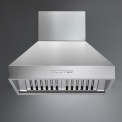 Falmec Pyramid Pro NRS 30 Inch Stainless Steel 600 CFM Wall Mount Hood