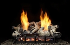 Monessen 24 Inch 6 Piece Beachcomber Refractory Log Set for Natural Blaze VF 24 Inch Burners