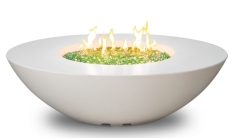 American Fyre Designs 60 Inch Calais Oval Gas Fire Pit Table - Electronic Ignition