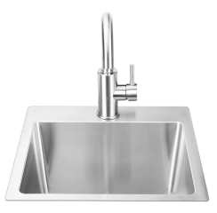 Bull Outdoors 15 Inch Dual Mount Outdoor Kitchen Sink Kit