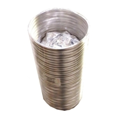 Napoleon Fireplace 5-Foot x 8-Inch Insulated Aluminum Gravity Hot Air Vent - For NZ-26 -  NZ-26WI -  NZ6000 -  and NZ3000 Wood Burning Fireplaces