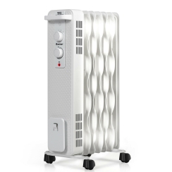 Costway 25 Inch 1500W Portable Oil-Filled Radiator Space Heater