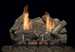 Monessen 30 Inch Highland Oak Refractory Log Set for Vent-Free Natural Blaze Burners - HO30-R
