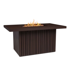 Real Flame 52 Inch Rectangular Calvin Propane Fire Table