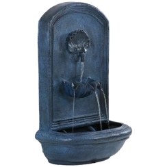 Sunnydaze 27 Inch Seaside Solar Wall Fountain