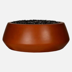 Fire By Design 36 Inch Belize Round Gas Fire Bowl - 30V Electronic Ignition