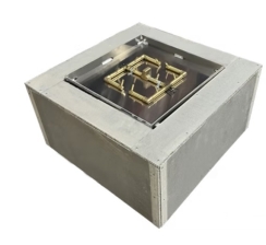 Warming Trends 48 Inch Square Ready-To-Finish CROSSFIRE Gas Fire Pit - Match Light