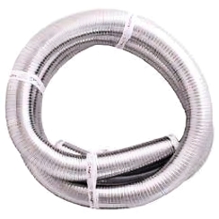Napoleon 4 Inch x 10 Foot Flexible Aluminum Direct Vent Stove Pipe Liner