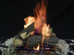 Formation Creation 15 Inch Country Split Weathered Gas Log Set