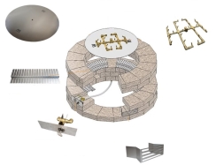 Warming Trends CROSSFIRE Gas Insert Kit for TECHO-BLOC Prescott Paver Fire Pits