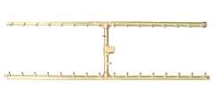 Warming Trends 62 x 25 Inch H-Style CROSSFIRE Brass Burner and Plate