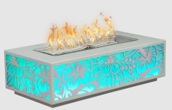 The Outdoor Plus 48 Inch Coronado Series Caribbean LED Edition Gas Fire Pit - Spark Ignition