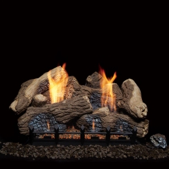 Monessen 30 Inch Berkley Oak Refractory Log Set for Natural Blaze Vent Free Burners