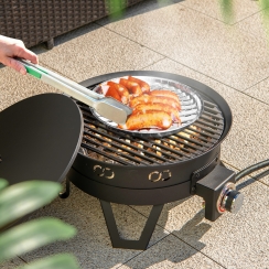 Costway 18 Inch Portable Propane Gas Fire Pit with Folding Legs