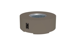Outdoor Greatroom Company 42 Inch Round Cove Concrete Gas Fire Pit Table