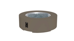 Outdoor Greatroom Company 48 Inch Round Cove Concrete Gas Fire Pit Table