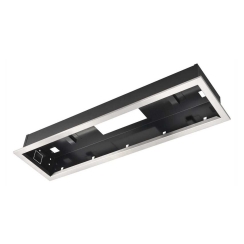 Heatstrip Flush Mount Kit Black Enclosure with Silver Trim for Classic Series Electric Heaters