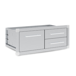 Broil King 39 x 16 Inch Stainless Steel Enclosed Triple Drawer