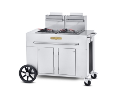 Crown Verity 53 Inch Mobile Double-Tank Gas Fryer