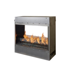 Fire Garden 42 Inch Two-Sided Outdoor Linear Gas Fireplace