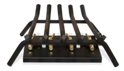 Warming Trends 24 Inch Tree-Style CROSSFIRE Outdoor Gas Fireplace Burner - Platinum 24V Ignition