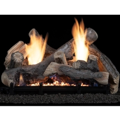 Superior 18 Inch Silverstone Timber Vent Free Gas Log Set with Burner - IPI Ignition