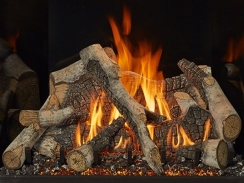 Fire Garden 9 Piece Birch Log Set HD Fire Media for Outdoor Fireplaces
