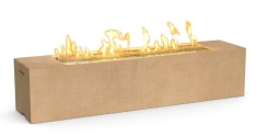 American Fyre Designs 72 Inch Low Milan Linear Gas Firetable - Manual Ignition