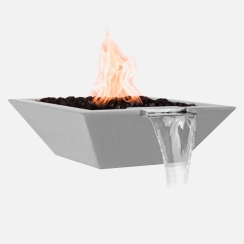 Fire By Design 30 Inch FPS Square 316 Gas Fire and Water Bowl - 30V Electronic Ignition