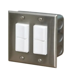 Schwank 2-Stage Dual Duplex Flush Mount Control Switch for ElectricSchwank Patio Heaters