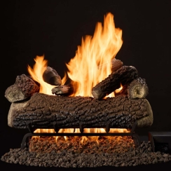 Monessen 18 Inch Timberland and Smoldering Oak Vented Gas Log Set