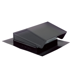 Broan 6 Inch Diameter Black Steel Roof Cap for Range Hoods and Ventilation Fans