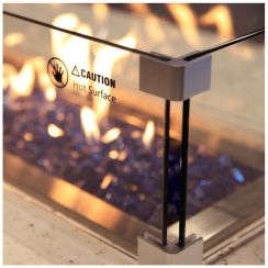 Grand Canyon Glass Wind Guard for 36 Linear Fire Pit