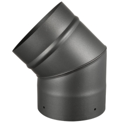 AllFuel HST Black Elbow for 8 Inch Diameter Single Wall Stove Pipe