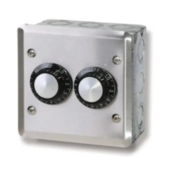 Schwank 240V Stainless Steel Variable Dual Flush Mount Control for Electric Heaters