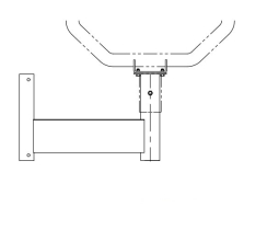 Triangle Engineering Horizontal Mouting Bracket for 24 and 30 Inch HV Fans