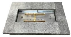 Warming Trends 43 x 14 Inch Rectangle Polycor Paver CROSSFIRE Fire Pit Insert Kit