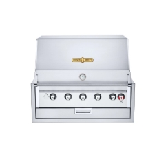 Crown Verity 36 Inch Roll-Dome Infinite Series Built-In Gas Grill