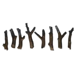 Amantii 8 Piece Natural Wood Log Set for Electric Fireplaces