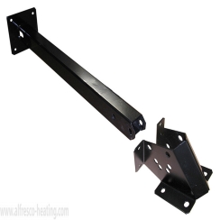 Schwank Black Powder Coated Steel Wall Mount Arm Kit for Gas Heaters