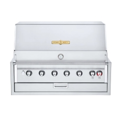 Crown Verity 42 Inch Roll-Dome Infinite Series Built-In Gas Grill
